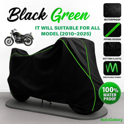 AutoGalaxy Waterproof Two Wheeler Cover for Royal Enfield(Thunderbird, Black)