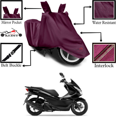 KEDIT Two Wheeler Cover for Honda(PCX 125, Maroon)