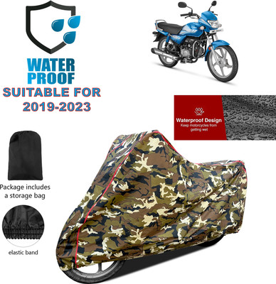 PAGORA Waterproof Two Wheeler Cover for Hero(HF Deluxe, Yellow)