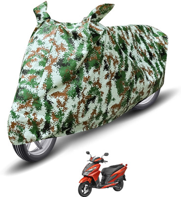 Auto Hub Waterproof Two Wheeler Cover for Honda(Grazia, Green)