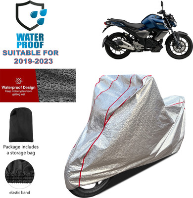 PAGORA Waterproof Two Wheeler Cover for Yamaha(FZ-Fi Version 3.0, Silver)