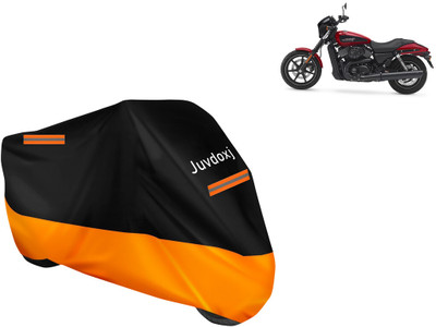 Juvdoxj Waterproof Two Wheeler Cover for Harley Davidson(Street 750, Orange)