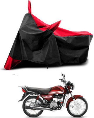 LIFE TO HUB Two Wheeler Cover for Hero(HF Deluxe Eco, Red, Black)