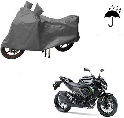 MMSSTAR Waterproof Two Wheeler Cover for Kawasaki(Z800, Grey)