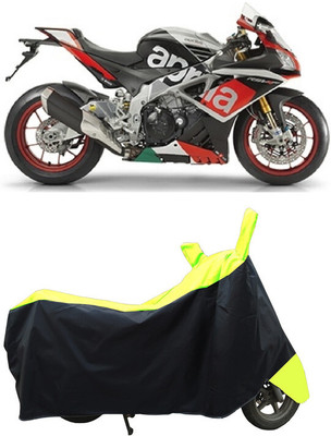 Coxtor Waterproof Two Wheeler Cover for Aprilia(RSV4, Yellow)