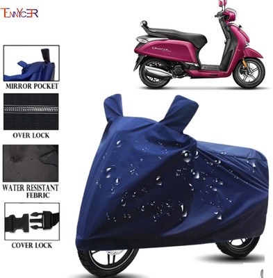 TENNYCER Waterproof Two Wheeler Cover for Hero(Destini 125, Blue)