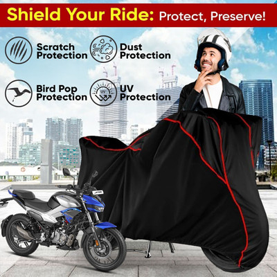 Shiv Kanha Waterproof Two Wheeler Cover for Hero(Xtreme, Black)
