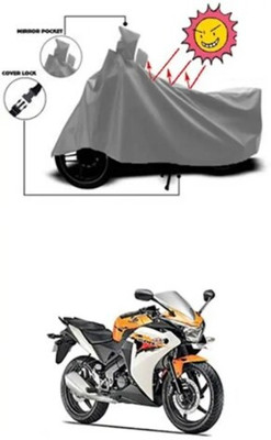Tritika Waterproof Two Wheeler Cover for Honda(CBR650R, Grey)