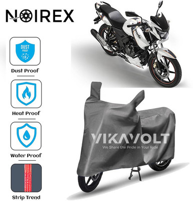 NOIREX Two Wheeler Cover for TVS(Apache RTR 180, Grey)