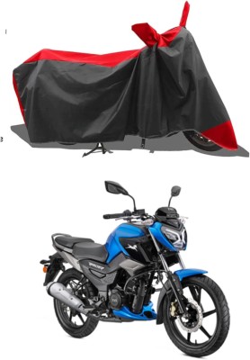 RAQTRO Two Wheeler Cover for TVS(Raider, Red, Black)