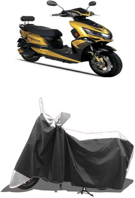 SUGASHRI Waterproof Two Wheeler Cover for Okinawa(Praise, White, Black)