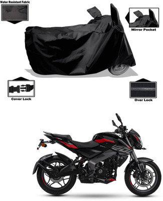 PAGORA Waterproof Two Wheeler Cover for Bajaj(Pulsar NS200, Black)
