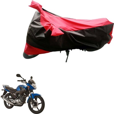 Mdstar Waterproof Two Wheeler Cover for Yamaha(YBR 125, Black, Red)