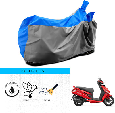 ANTHUB Waterproof Two Wheeler Cover for Hero(Maestro Edge 125, Grey, Blue)