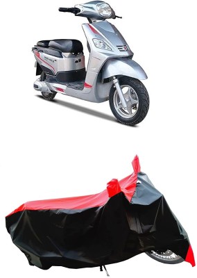 KEDIT Two Wheeler Cover for Hero(Electric NYX e5, Red)