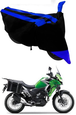 Furious3D Two Wheeler Cover for Kawasaki(Versys X 300, Blue, Black)