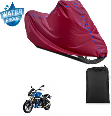 PAGORA Waterproof Two Wheeler Cover for Mahindra(MOJO XT 300, Maroon)