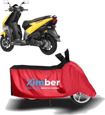 THE REAL ARV Two Wheeler Cover for TVS(NTORQ, Red, Black)