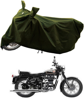 GROFATIK Two Wheeler Cover for Royal Enfield(Bullet 350, Green)