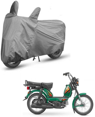 Mdstar Waterproof Two Wheeler Cover for TVS(Heavy Duty Super XL, Grey)