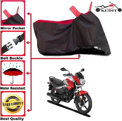 AASHTIK MART Two Wheeler Cover for Hero(Passion Pro i3S, Red, Black)
