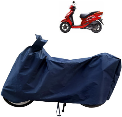 Horseyaart Waterproof Two Wheeler Cover for TVS(Wego, Blue)