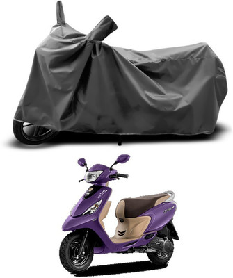 DeepShakshi AUTOMOTIVE Two Wheeler Cover for TVS(Scooty Zest 110, Grey)