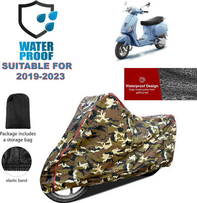 GOSHIV-car and bike accessories Waterproof Two Wheeler Cover for Vespa(ZX 125 BS6, Yellow)