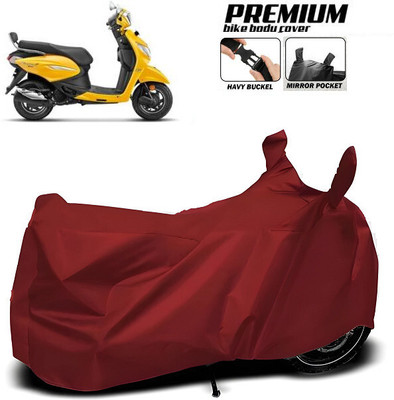 smwzxyu Waterproof Two Wheeler Cover for Hero, Honda, Bajaj, TVS, Suzuki(Maroon)