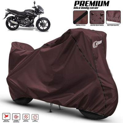 xodi Waterproof Two Wheeler Cover for Bajaj(Pulsar 150 DTS-i, Maroon, Black)