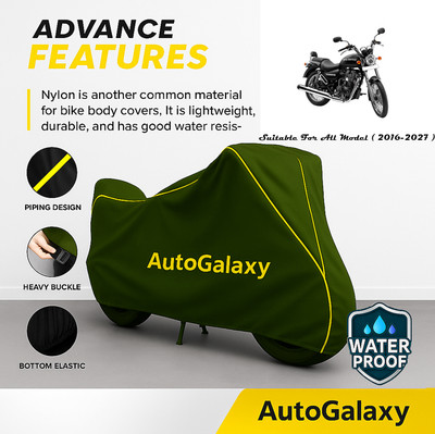 AutoGalaxy Waterproof Two Wheeler Cover for Royal Enfield(Thunderbird 500, Green)