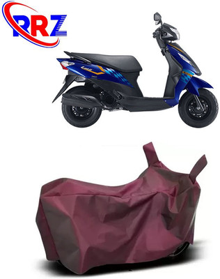 RRZ Waterproof Two Wheeler Cover for Suzuki(Let's, Maroon)