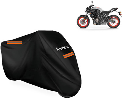 Juvdoxj Waterproof Two Wheeler Cover for Yamaha(MT 07 BS6, Black)