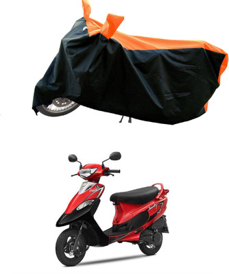 MWBB Waterproof Two Wheeler Cover for TVS(Pep Plus BS6, Orange)