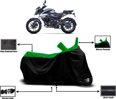 Amexride Two Wheeler Cover for Bajaj(Pulsar 160 NS DTS-i, Green)