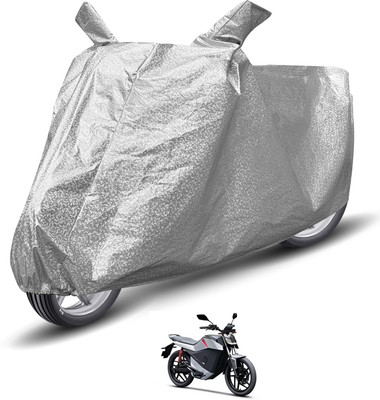 MOCKHE Waterproof Two Wheeler Cover for Ola(Roadster, Silver)