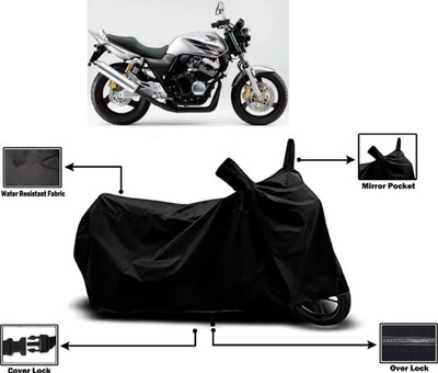 Amexride Two Wheeler Cover for Honda(CB 400, Black)