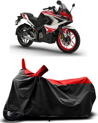 MMSSTAR Waterproof Two Wheeler Cover for Bajaj(Pulsar 200NS FI, Red)