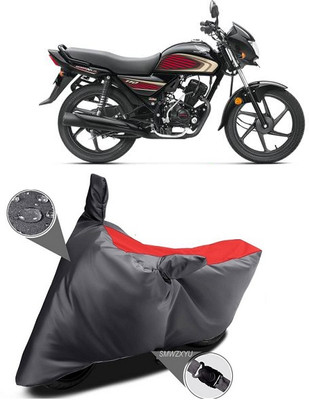 smwzxyu Waterproof Two Wheeler Cover for Honda(Dream Neo, Black, Red)