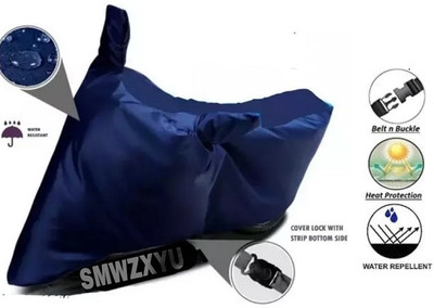 smwzxyu Waterproof Two Wheeler Cover for TVS(Blue)