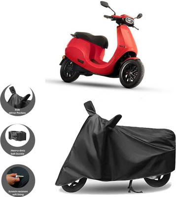 WMIZEXA Waterproof Two Wheeler Cover for Ola(Black)