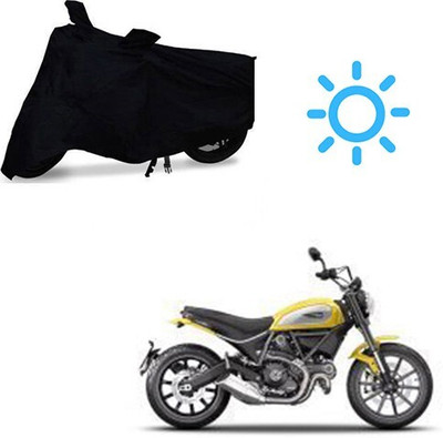 MMSSTAR Waterproof Two Wheeler Cover for Ducati(Scrambler, Black)