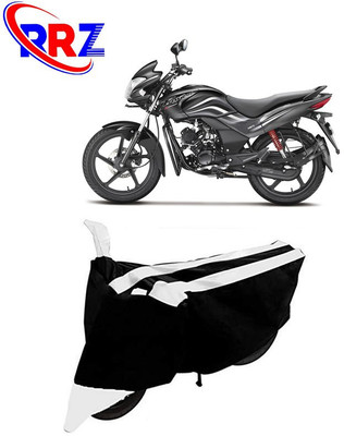 RRZ Waterproof Two Wheeler Cover for Hero(Passion, Black, White)