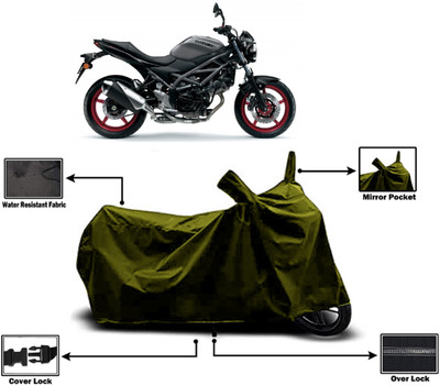 Amexride Two Wheeler Cover for Suzuki(SV 650 BS6, Green)
