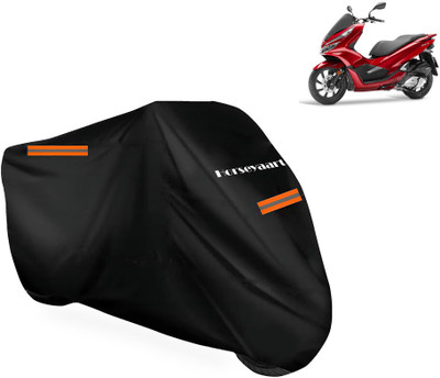 Horseyaart Waterproof Two Wheeler Cover for Honda(PCX 125, Black)