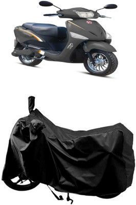 MMSSTAR Waterproof Two Wheeler Cover for Hero(Electric Scooter, Black)