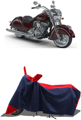 SUGASHRI Waterproof Two Wheeler Cover for Indian(Chief Classic, Red, Blue)