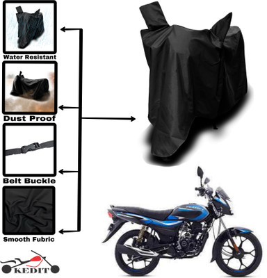 AASHTIK MART Two Wheeler Cover for Bajaj(Platina 110 H-Gear, Black)