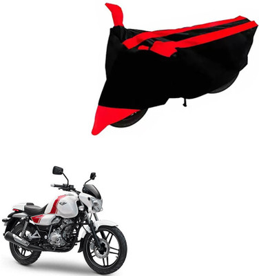 DeepShakshi AUTOMOTIVE Two Wheeler Cover for Bajaj(V 150, Black, Red)