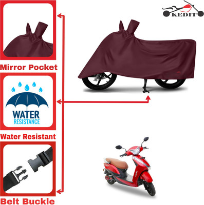 KEDIT Two Wheeler Cover for Ampere(Maroon)
